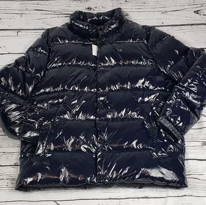 New  with tags Calvin Klein High Shine Puffer Jacket Coat Dark blue in color   C